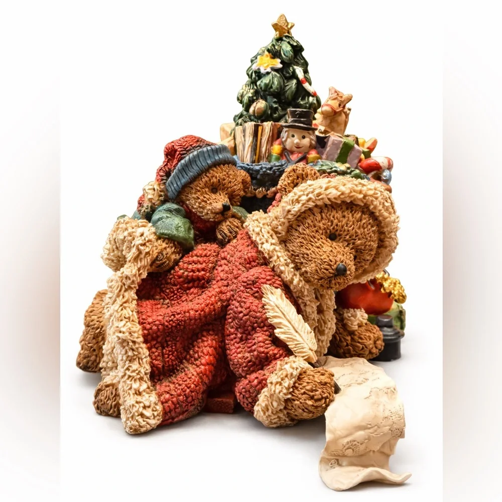 Grandeur Noel Bear Stocking Holder Teddy Christmas Decor w/ Box - Picture 6 of 6